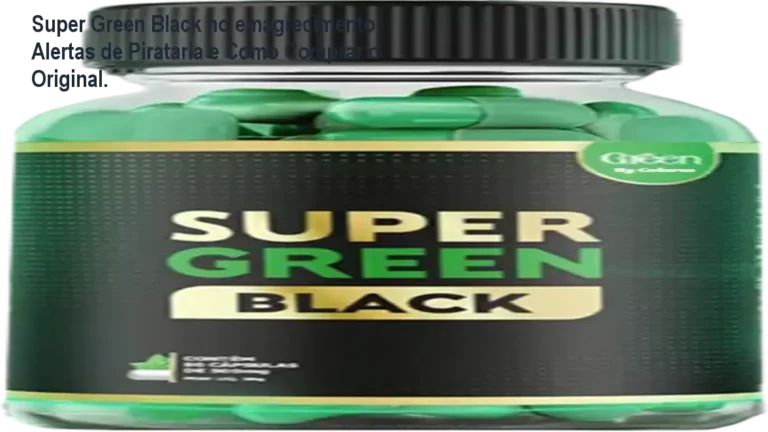 Caixa do suplemento Super Green Black sobre fundo branco, destacando sua fórmula premium para emagrecimento
