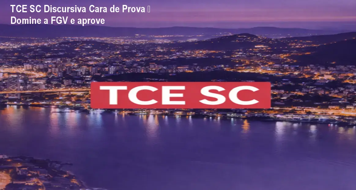 Aluno praticando questões discursivas do TCE SC usando o curso Discursiva Cara de Prova com correções personalizadas