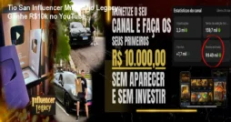 Tio San Influencer Milionário Legacy: Ganhe R$10k no YouTube