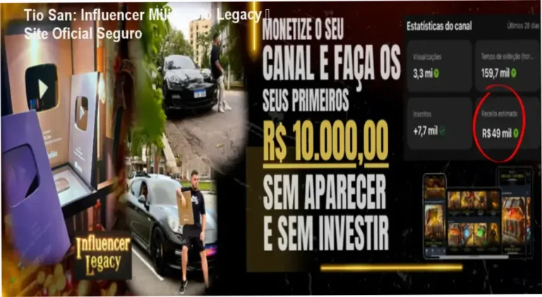 Tio San: Influencer Milionário Legacy página oficial