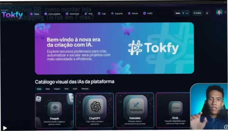 TokShop BR cronograma de implementação e carga horária