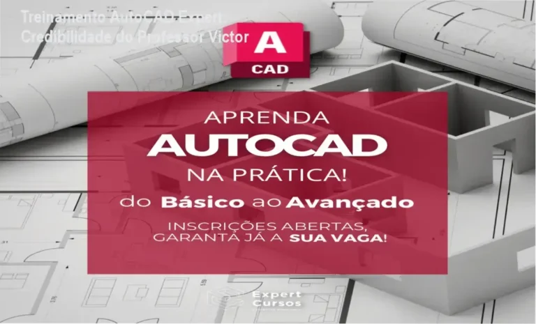Treinamento AutoCAD Expert do Professor Victor – custo‑benefício comprovado