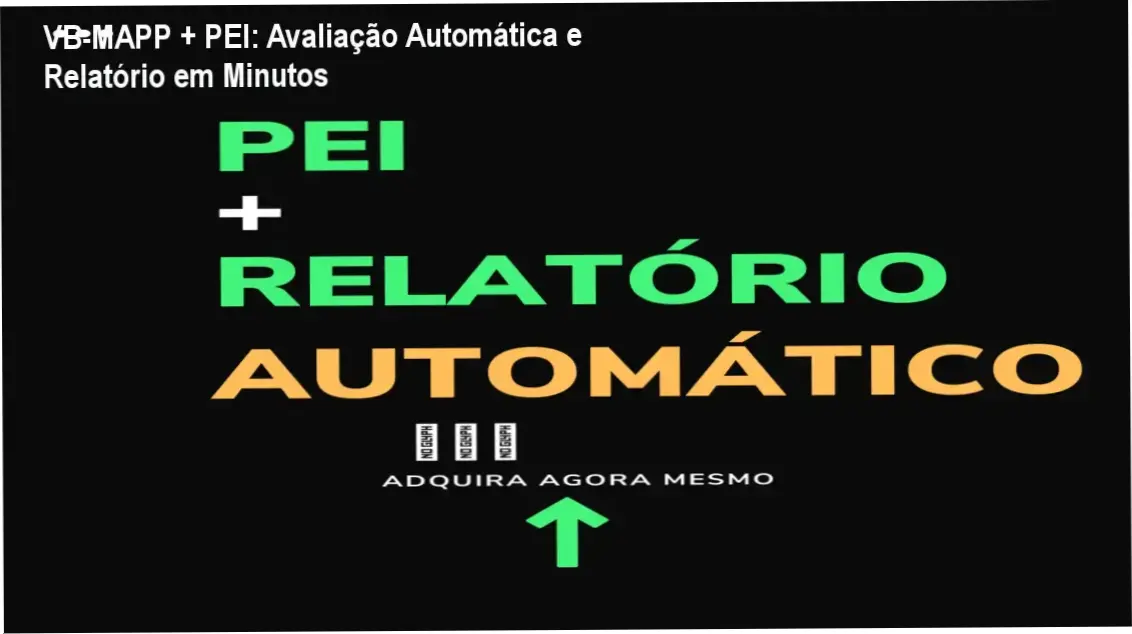 Planilha VB-MAPP + PEI automática gerando relatório clínico em minutos