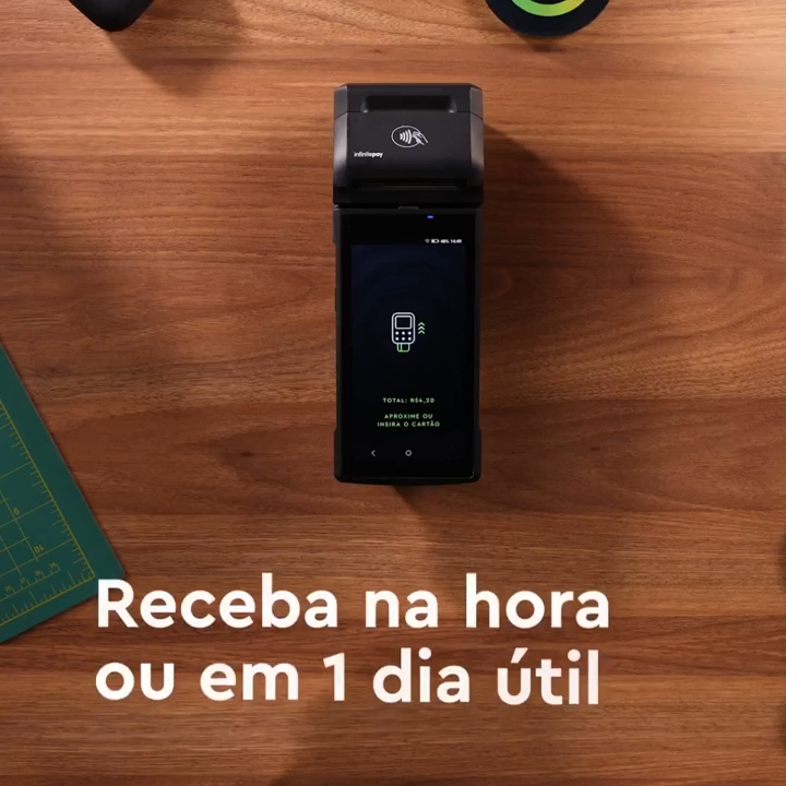 infinete pay usando a maquinha mais tecnologica e barata do brasil