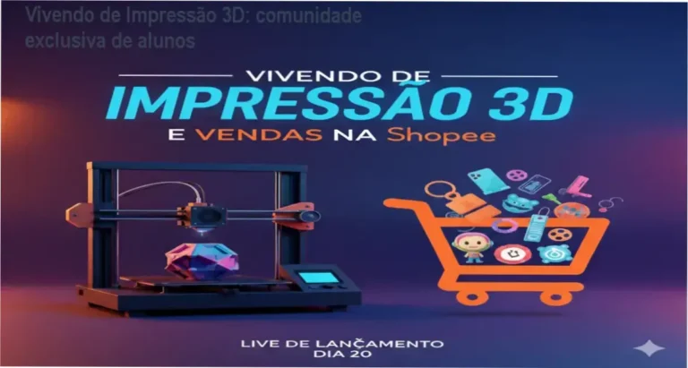 Vivendo de Impressão 3D de Fabricio Teixeira - comunidade de alunos e networking