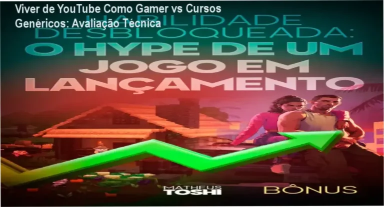 Viver de YouTube Como Gamer de Matheus Toshi comparado a cursos concorrentes