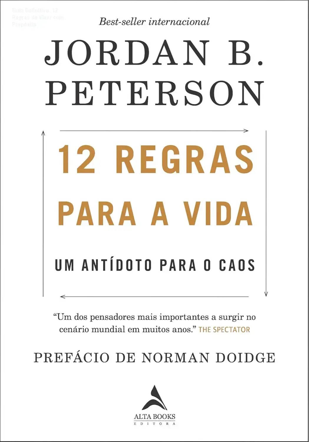 Capa digital do ebook 12 regras para a vida