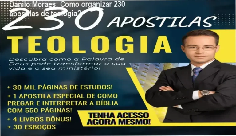 230 Apostilas de Teologia em PDF Danilo Moraes bastidores e funcionamento interno do acervo digital