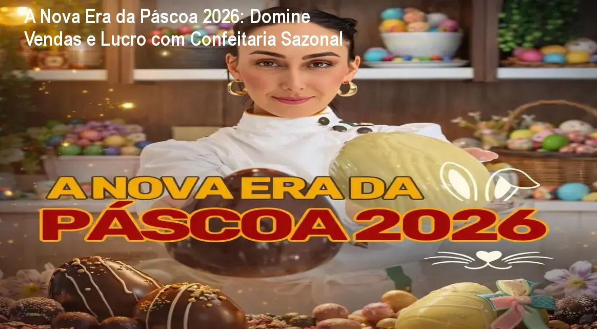 A Nova Era da Páscoa 2026: Domine Vendas e Lucro com Confeitaria Sazonal