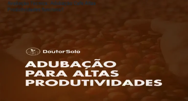 Adubação Café Altas Produtividades bastidores e visão interna da metodologia