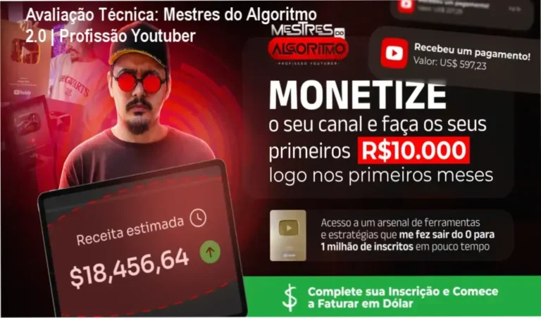 Guia explicativo sobre o produto digital Mestres do Algoritmo 2.0 | Profissão Youtuber