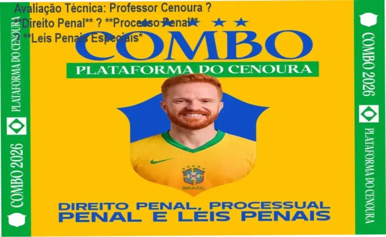 Guia explicativo sobre o produto digital Professor Cenoura ✅ **Direito Penal** ✅ **Processo Penal** ✅ **Leis Penais Especiais*