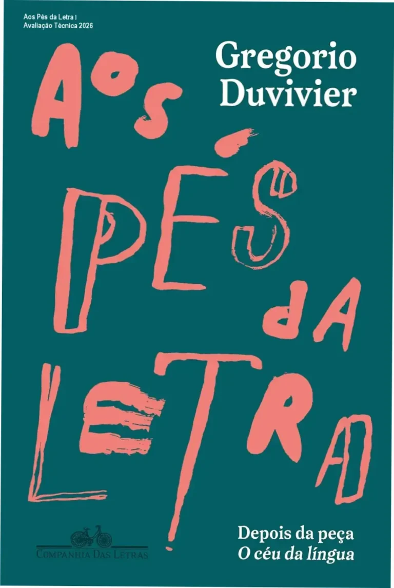Capa pasteciente do livro 'Aos Pés da Letra', autor Gregorio Duvivier