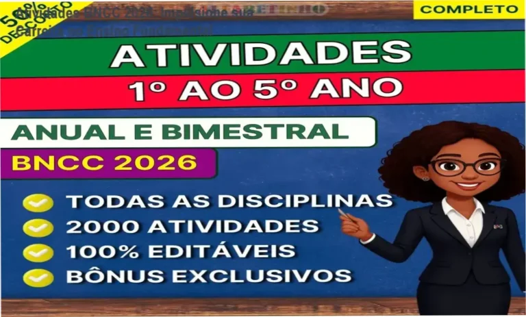 Atividades BNCC 2026 carreira aplicação prática