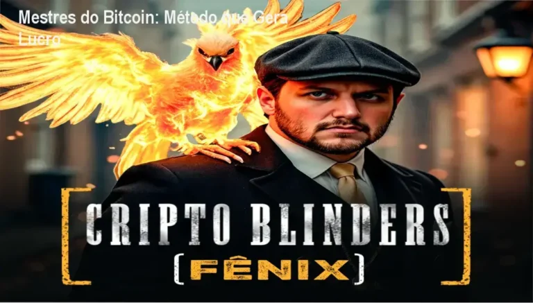 Ilustração mostrando o curso Mestres do Bitcoin e seu método de investimento em criptomoedas com cupons de desconto