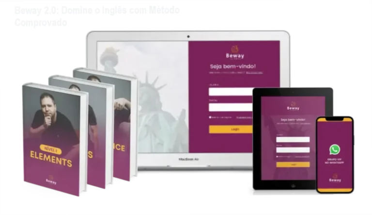 Plataforma Beway 2.0 com login e interface de estudo online