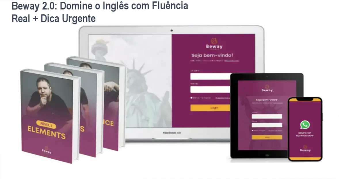 Áreas de conhecimento do curso Beway 2.0 relacionadas à fluência para o exame TOEFL