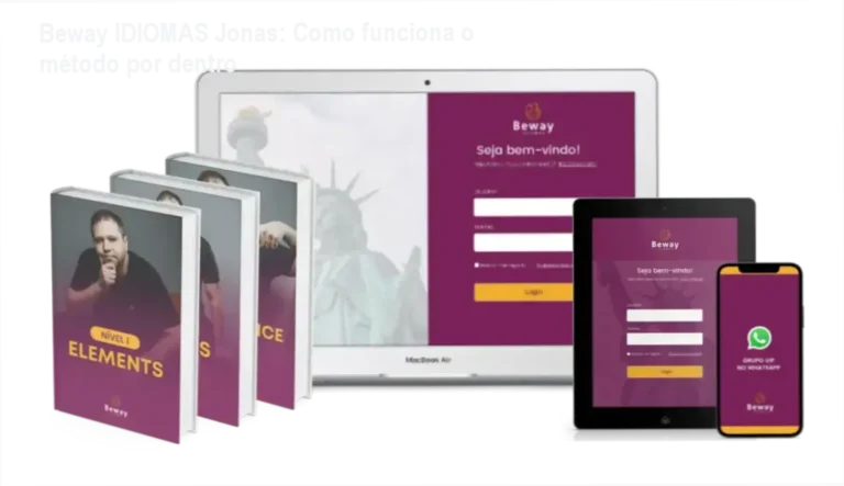 Beway IDIOMAS Jonas Professor Inglês bastidores e funcionamento interno do método