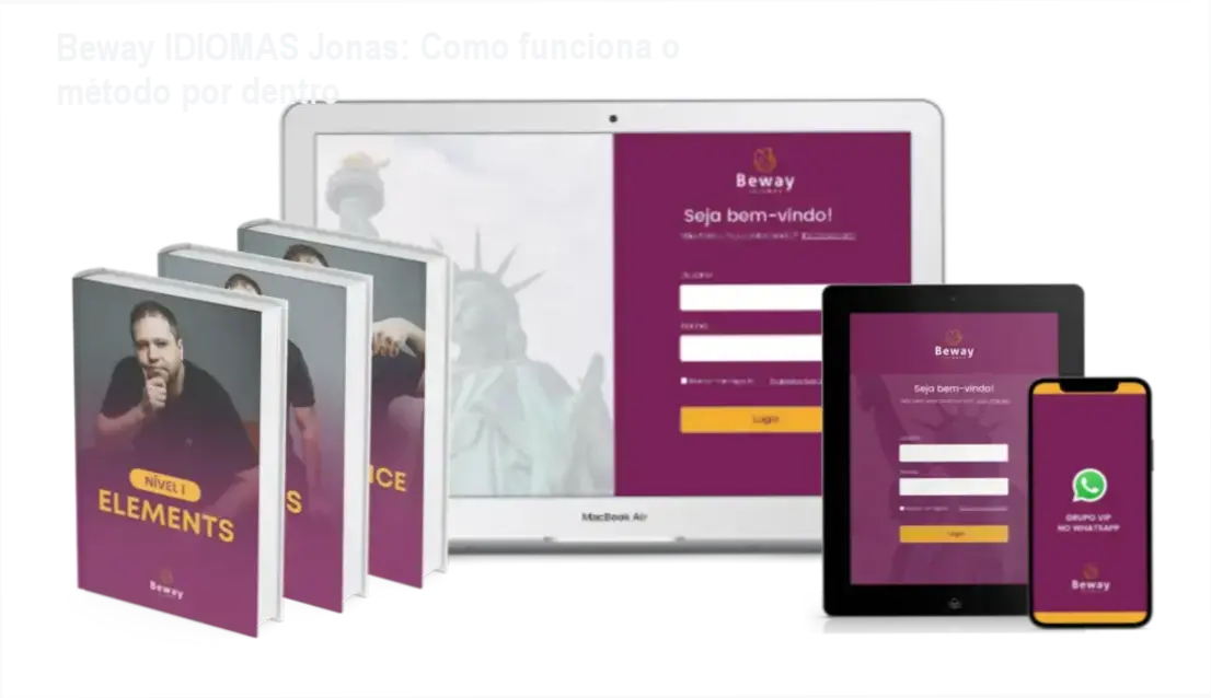 Beway IDIOMAS Jonas Professor Inglês bastidores e funcionamento interno do método