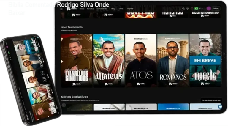 A Bíblia Comentada pelo Prof. Rodrigo Silva no app exclusivo com recursos de IA para estudo acadêmico das escrituras