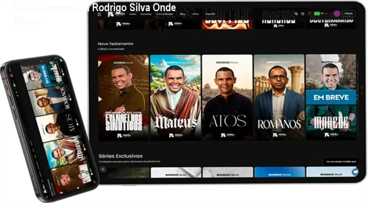 A Bíblia Comentada pelo Prof. Rodrigo Silva no app exclusivo com recursos de IA para estudo acadêmico das escrituras