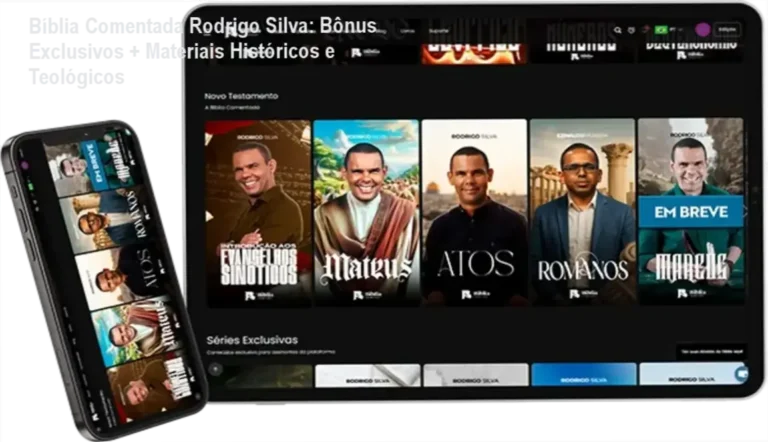 Bíblia Comentada Rodrigo Silva com bônus exclusivos e materiais complementares