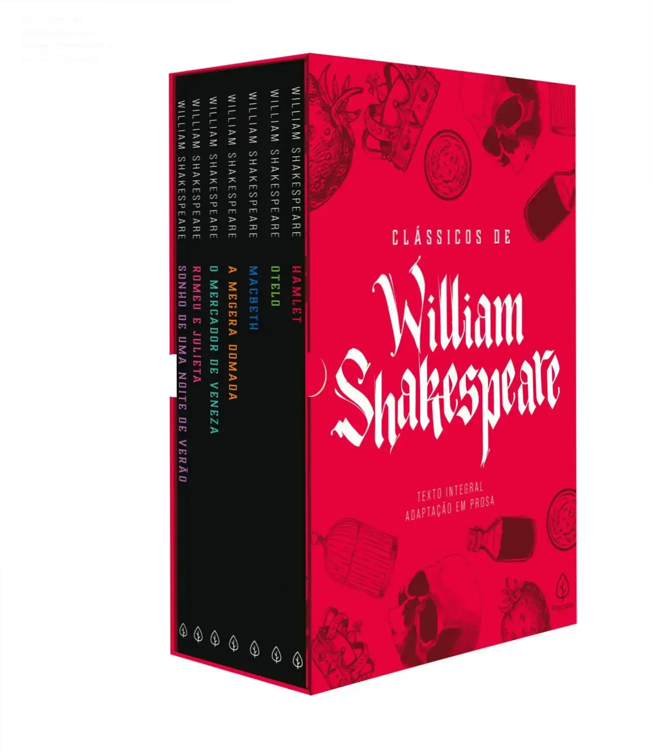 Box Classicos Shakespeare por Julio Braz: ação de marcadores dentro do box