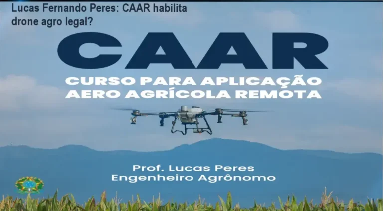 CAAR Lucas Fernando Peres bastidores funcionamento visão interna curso drone agro