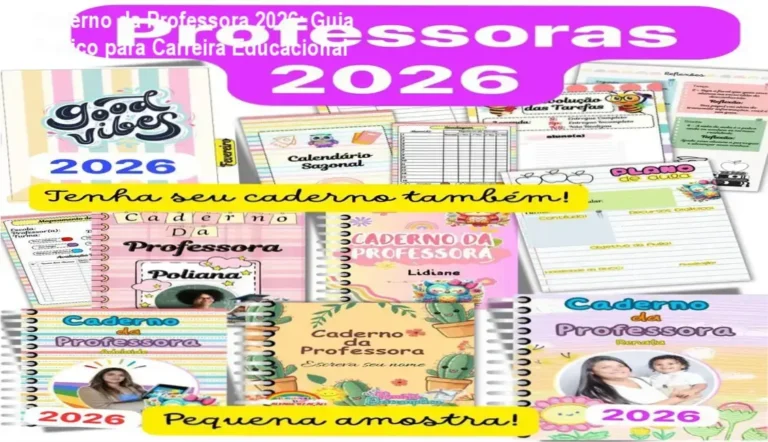 Caderno da Professora 2026 + Sondagem Diagnóstica – aplicação prática na carreira docente