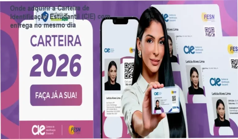 Carteira de Identificação Estudantil (CIE) cupom desconto