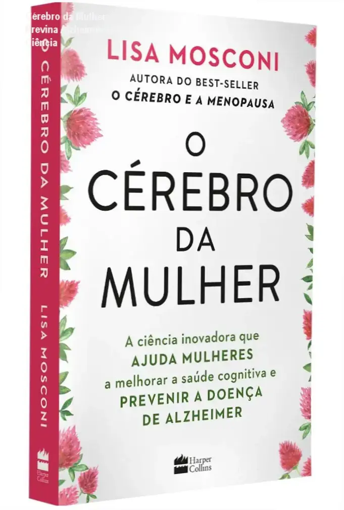 Capa do livro 'Cérebro da Mulher' destacando cérebro feminino