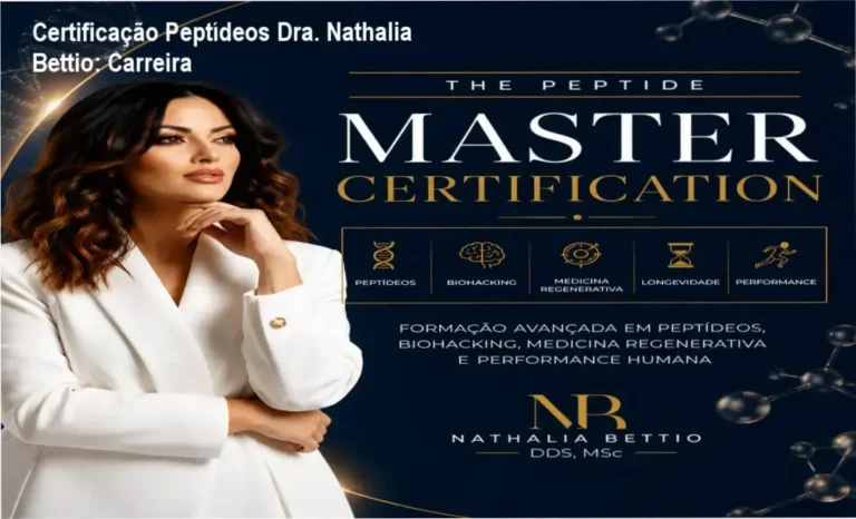 Certificação Peptídeos Dra. Nathalia Bettio – aplicação prática na carreira de saúde estética