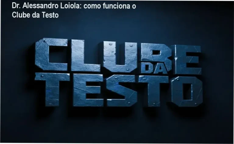 Clube da Testo Dr. Alessandro Loiola bastidores e funcionamento interno