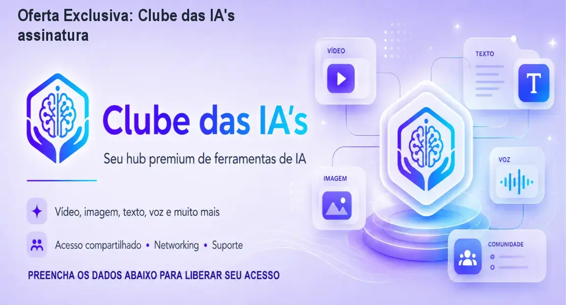 Oferta Exclusiva: Clube das IA's assinatura