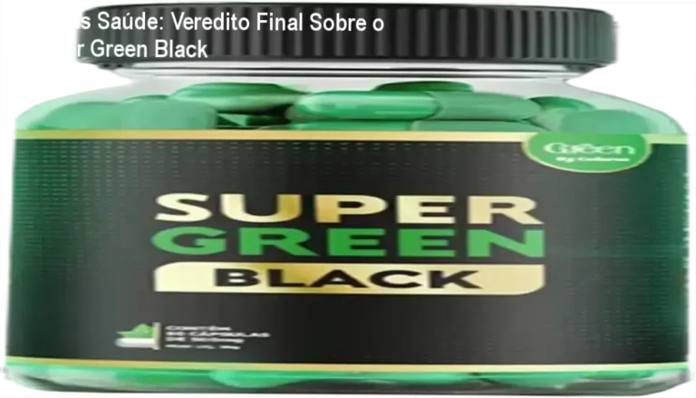 Pote do suplemento Super Green Black da Colors Saúde ao lado de frutas