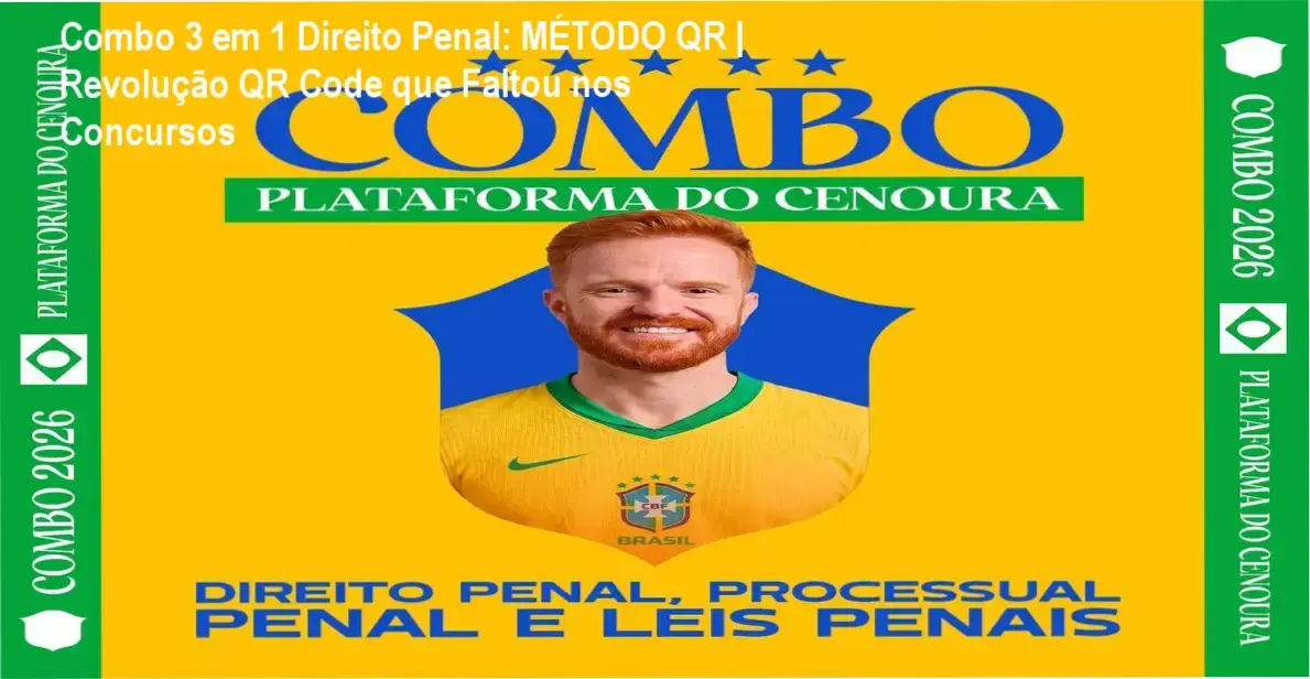 COMBO 3 EM 1 PENAL MÉTODO QR com QR Code conectando livros a vídeos explicativos