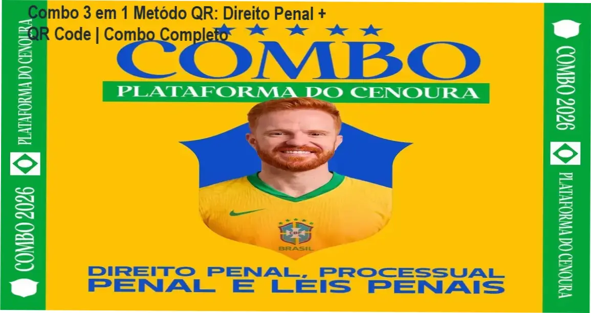 Combo 3 em 1 - Método QR: Questões com explicações em vídeo via QR Code