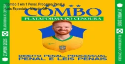 Combo 3 em 1 Penal, Processo Penal e Leis Especiais - Método QR