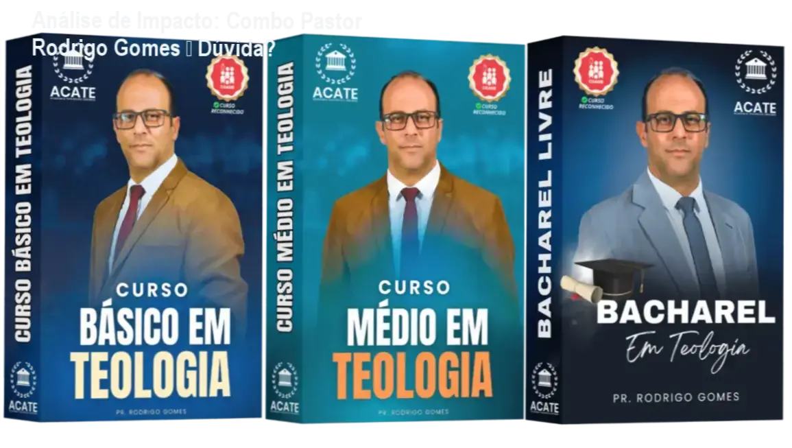 Combo Teológico Pastor Rodrigo Gomes – bastidores e visão interna