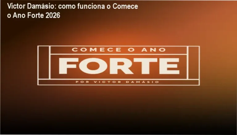Victor Damásio Comece o Ano Forte 2026 bastidores e visão interna do funcionamento