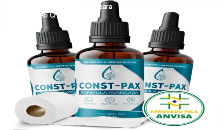 Gotas sublinguais de CONST-PAX facilitando evacuação sem dor