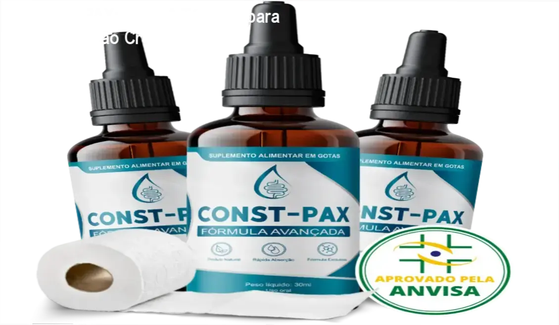 Gotas sublinguais de CONST-PAX facilitando evacuação sem dor