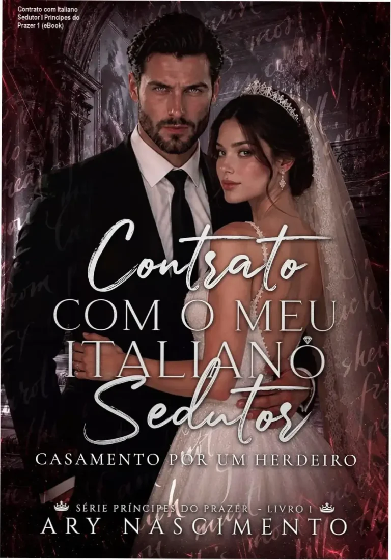 Capa do eBook 'Contrato com Italiano Sedutor – Príncipes do Prazer 1' mostrando Isabella e Leonardo