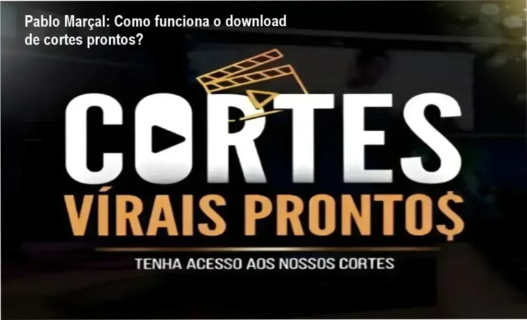 Cortes Prontos Pablo Marçal por dentro mostrando funcionamento e bastidores do pacote digital