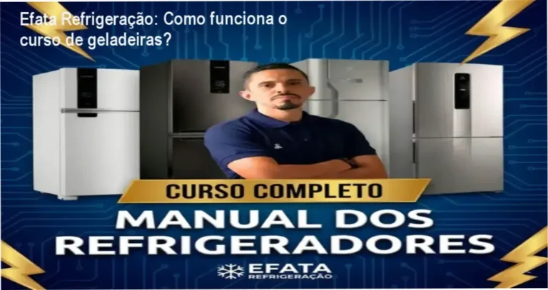 Curso Completo Manual dos Refrigeradores Efata Refrigeração por dentro mostrando bastidores e funcionamento