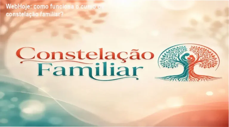 Curso de Constelação Familiar WebHoje Cursos Online bastidores e visão interna da formação