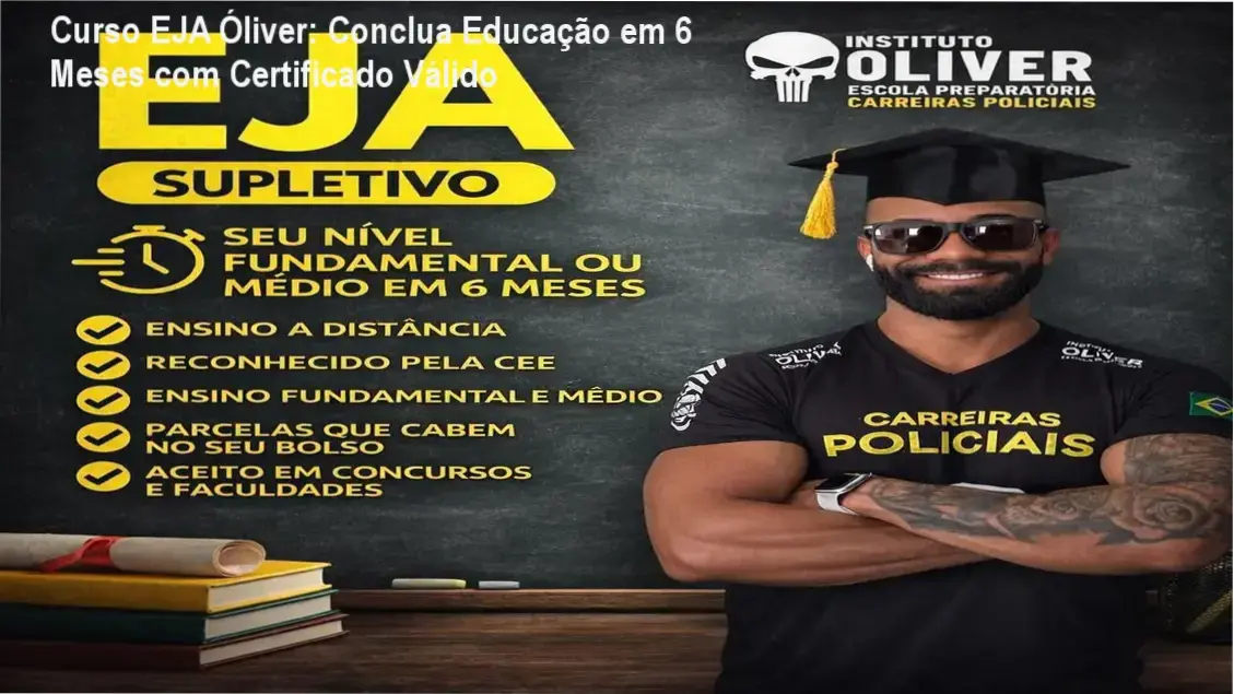 Curso EJA Óliver: Plataforma digital com materiais inclusivos e WhatsApp
