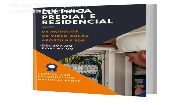 Curso Elétrica Predial e Residencial CTGP Grupo Palladio - bastidores das aulas online, material didático e certificação profissional