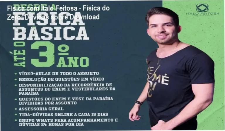 Imagem do curso Física com Ítalo Feitosa - Física do Zero destacando benefícios para ENEM.
