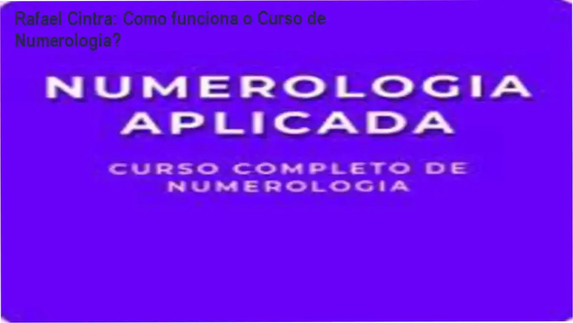 Curso de Formação de Numerologia Rafael Cintra bastidores e funcionamento interno da plataforma Hotmart